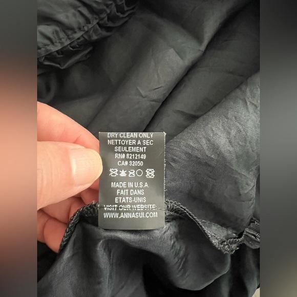 ANTHROPOLOGIE | ANNA SUI DRESS | Color: Black-Gold | Size:12 - Picture 16 of 16